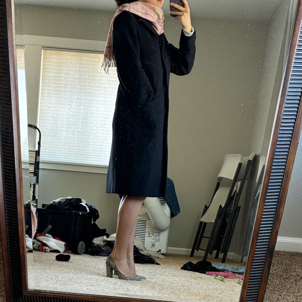 Wool Wilfred Black Women's Coat - Picture 5 of 6
